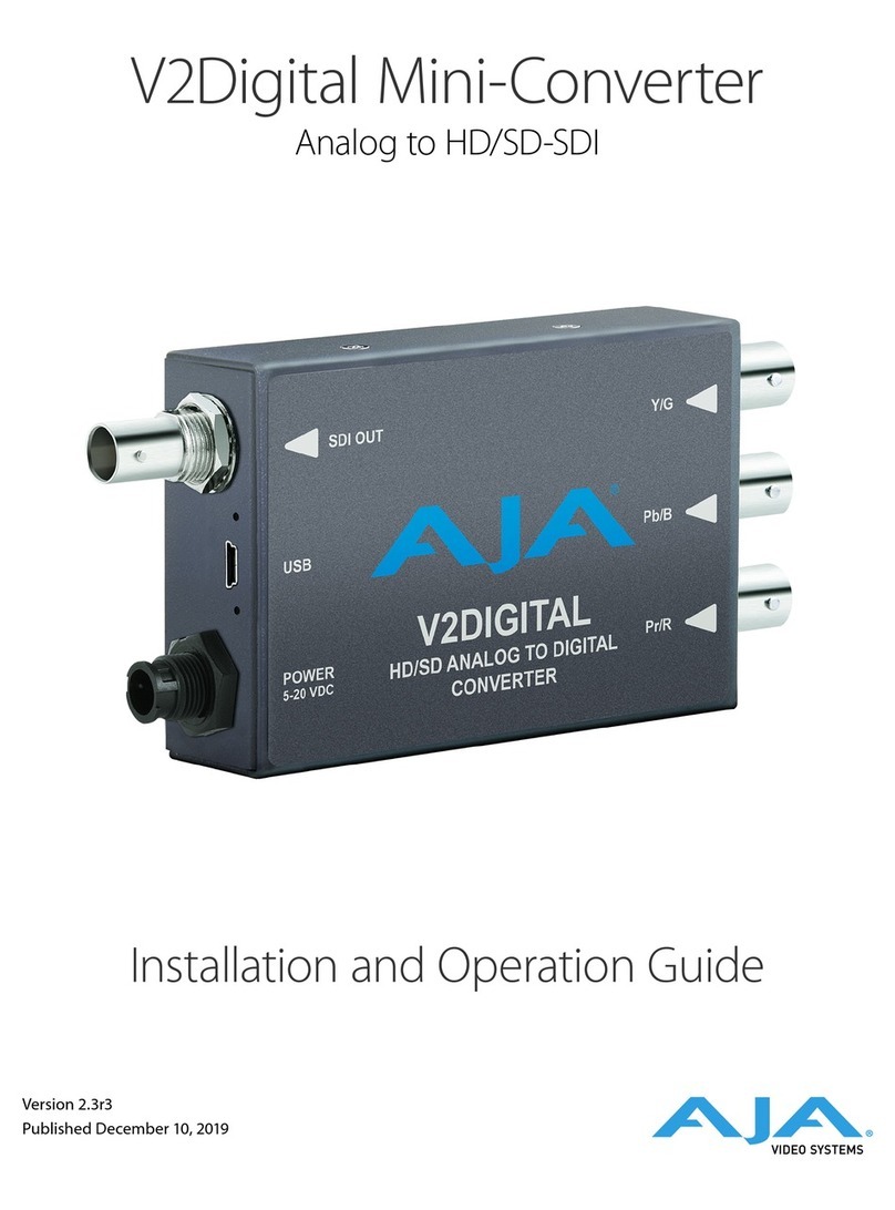 AJA V2Digital Installation and operation guide