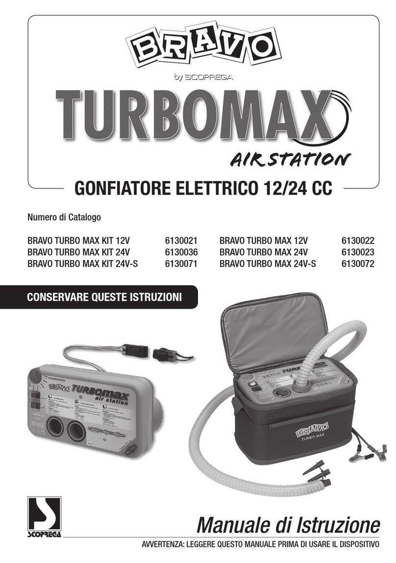 SCOPREGA BRAVO TURBO MAX 6130021 instruction manual