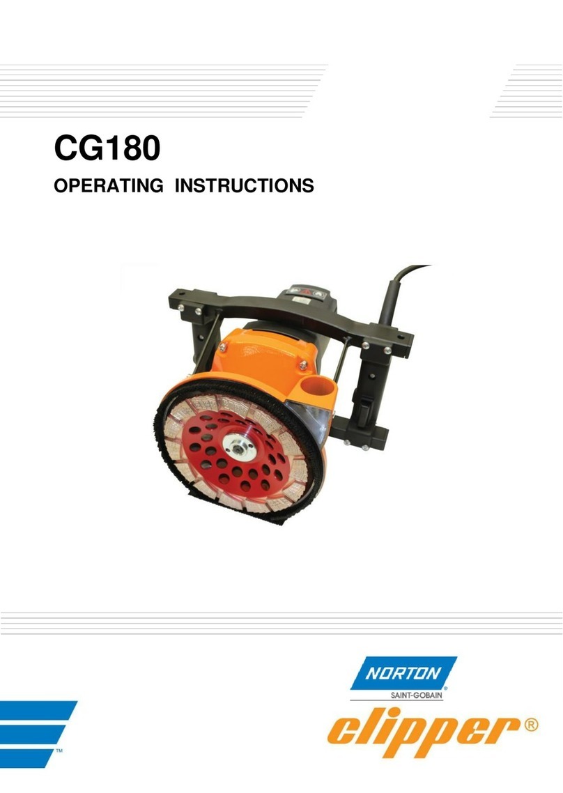 SAINT-GOBAIN Norton Clipper CG180 operating instructions SAINT-GOBAIN Norton Clipper CG180 operating instructions