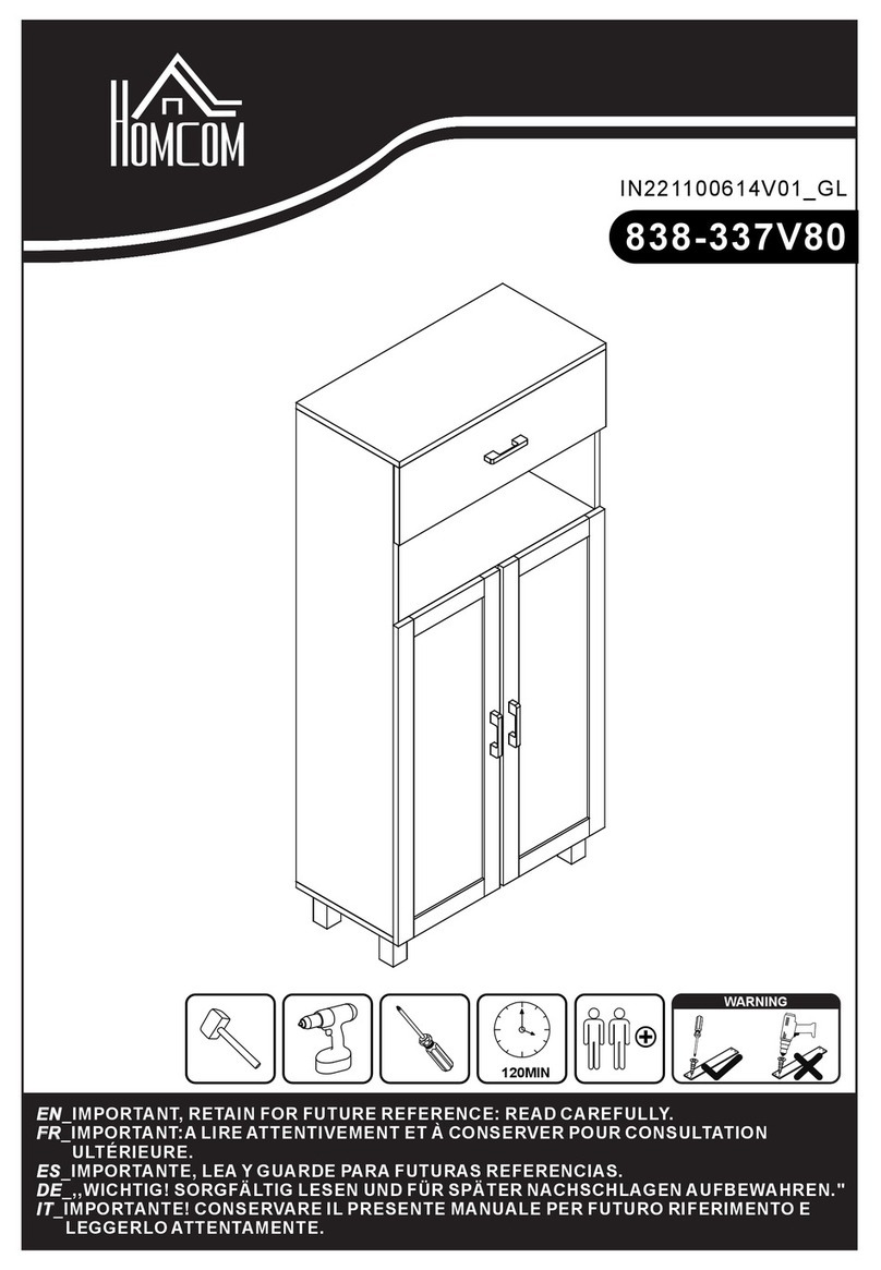 HOMCOM 838-337V80 User manual HOMCOM 838-337V80 User manual