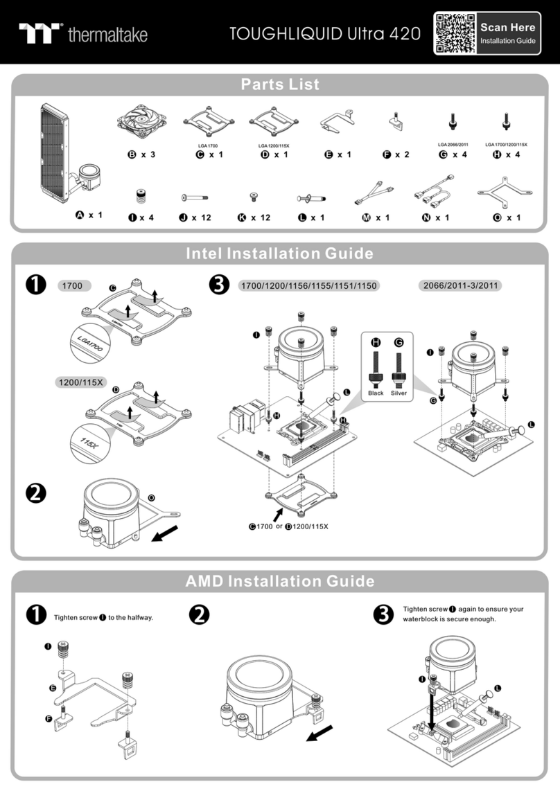 Thermaltake TOUGHLIQUID Ultra 420 manual