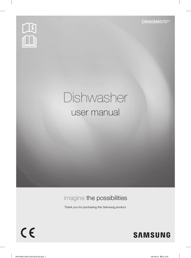 Samsung DW60M6070IB user manual