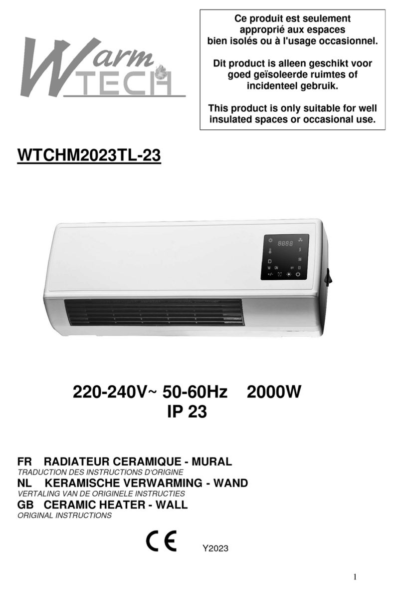 Warmtech WTCHM2023TL-23 User manual