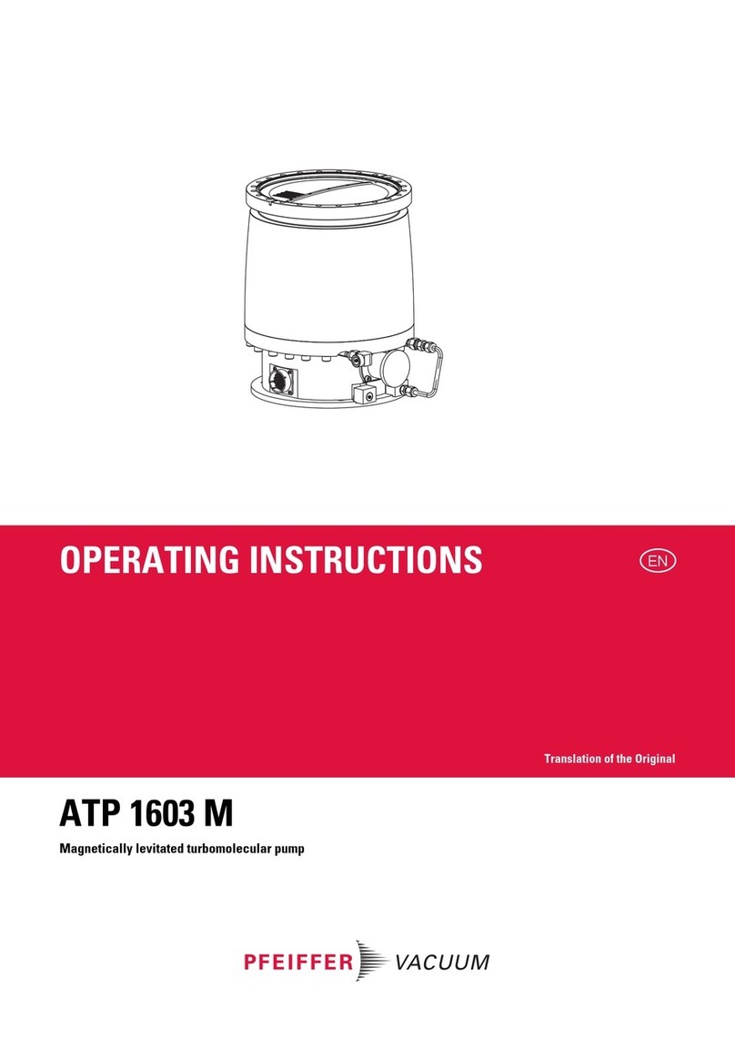 Pfeiffer Vacuum ATP 1603 M User manual