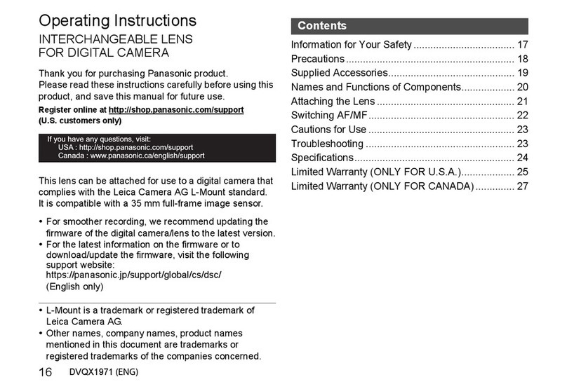 Panasonic LUMIX S PRO R1635 User manual