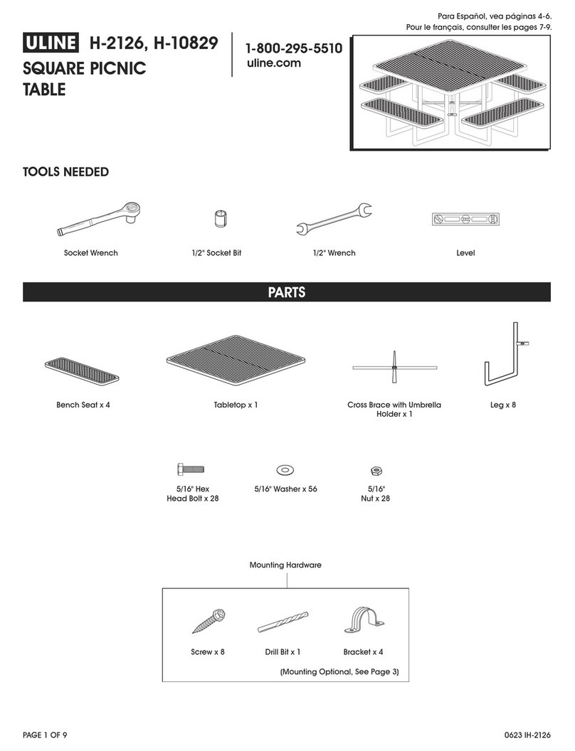 U-Line H-10829 User manual U-Line H-10829 User manual