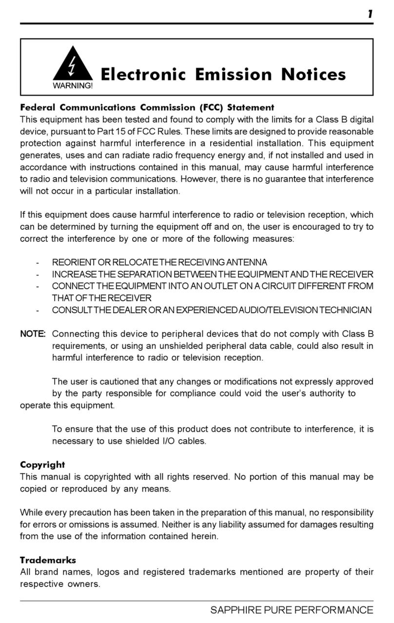 PC Partner SAPPHIRE PURE PERFORMANCE manual