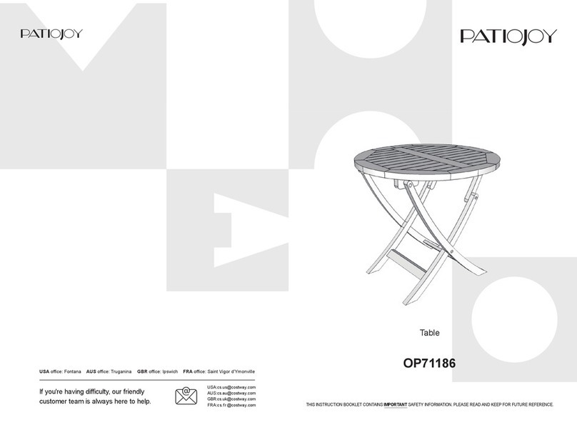 PATIOJOY OP71186 User manual PATIOJOY OP71186 User manual