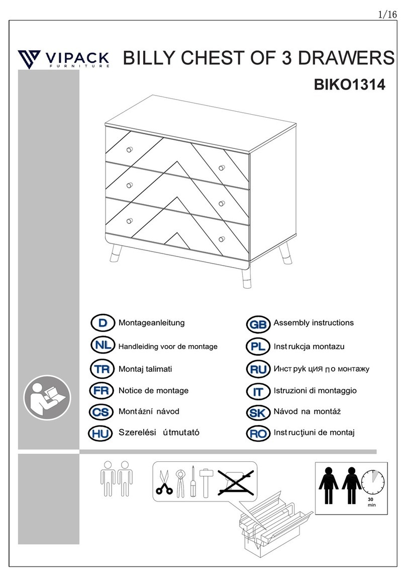 VIPACK BILLY BIKO1314 Assembly instructions