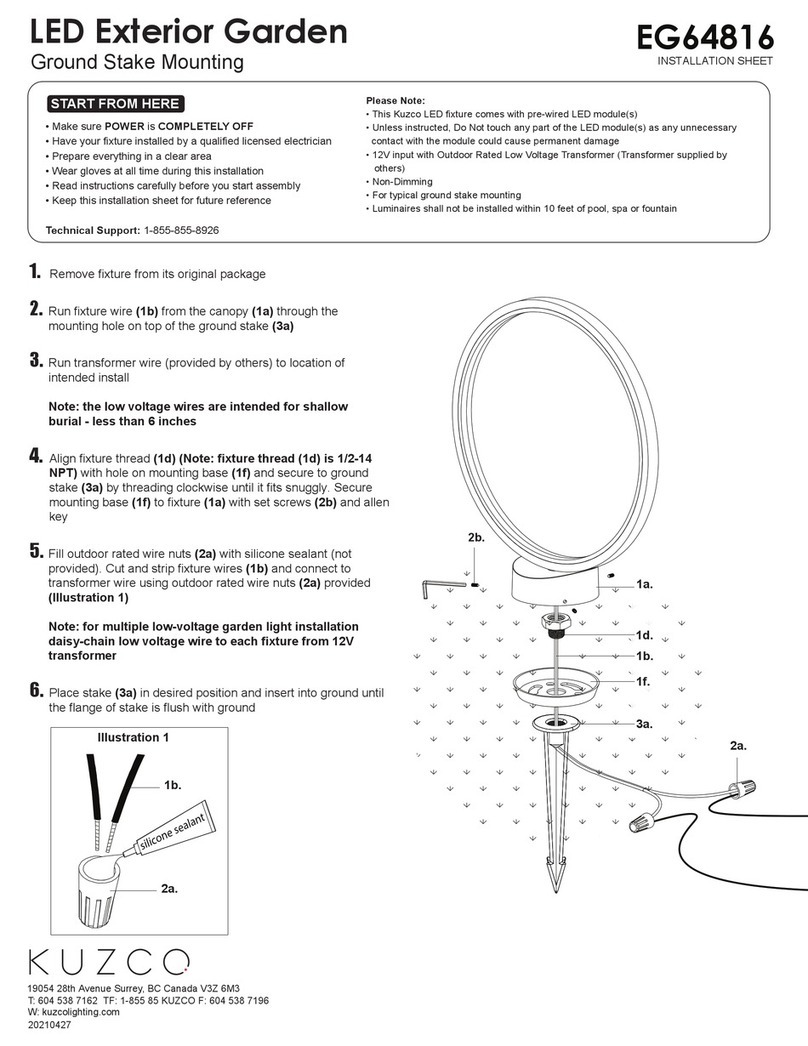 kuzco lighting EG64816 Installation sheet