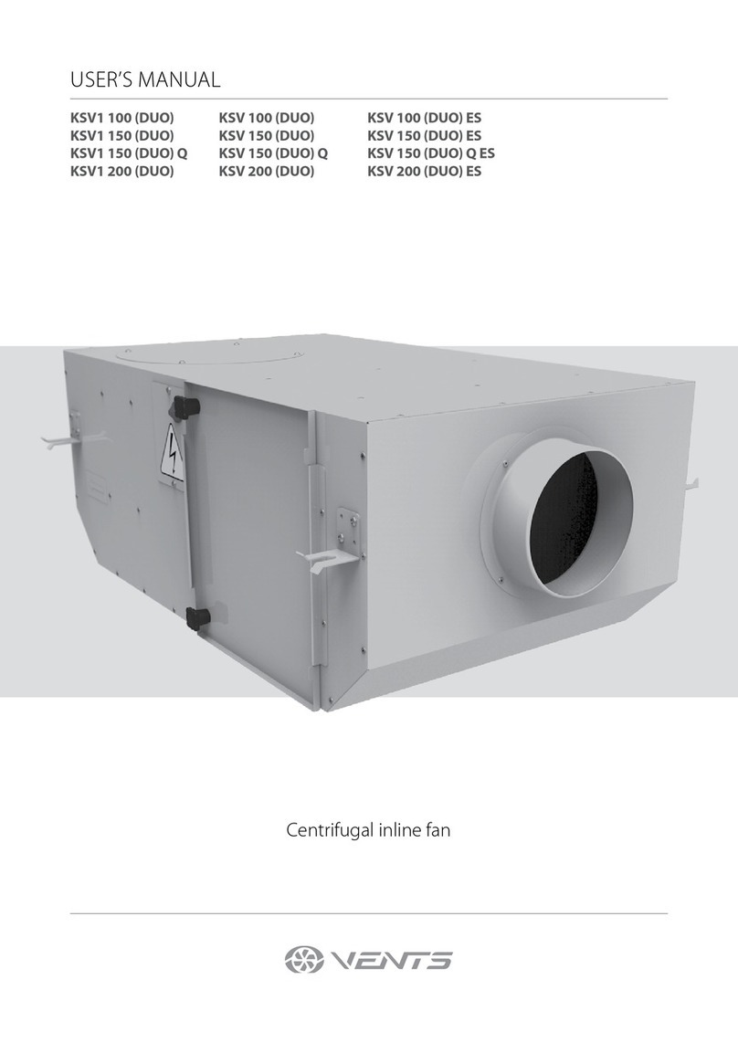 BLAUBERG Ventilatoren KSV1 100 (DUO) user manual