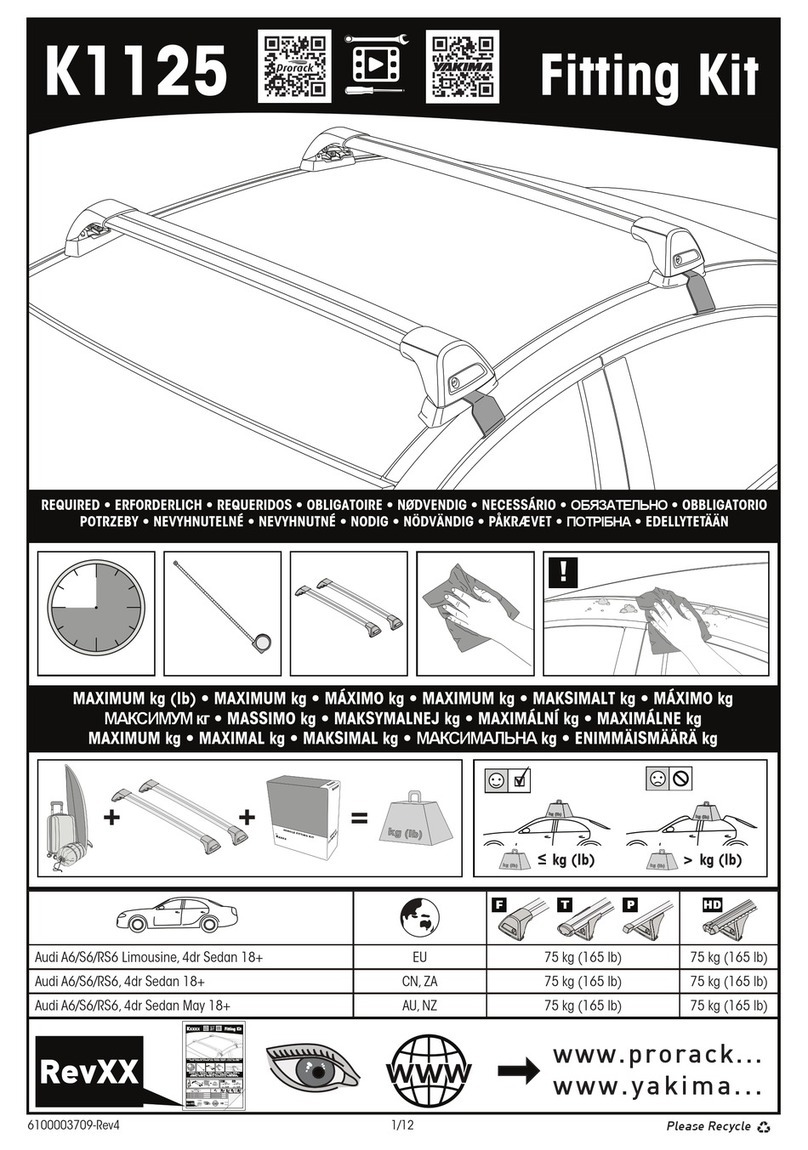 Prorack K1125 User manual