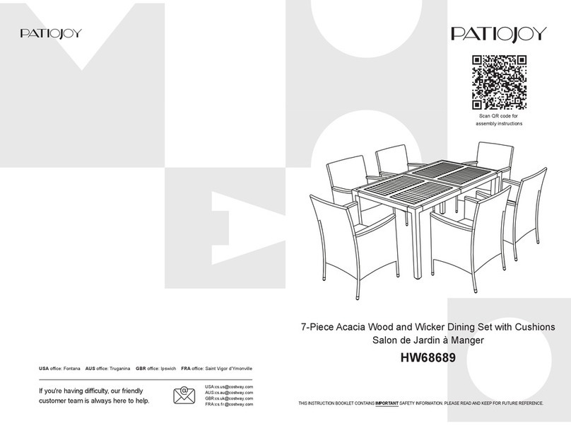 PATIOJOY HW68689 User manual PATIOJOY HW68689 User manual