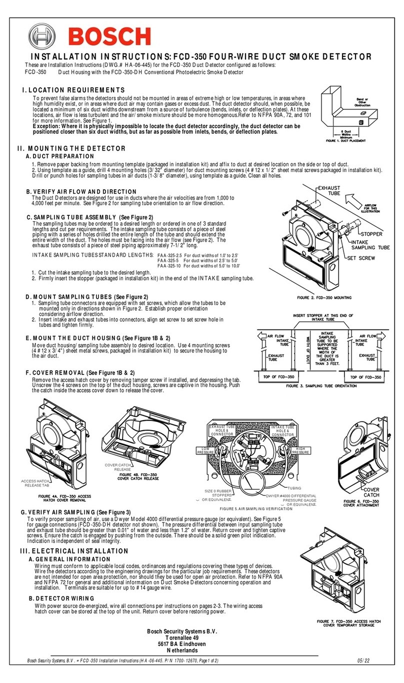 Bosch FCD-350 installation instructions