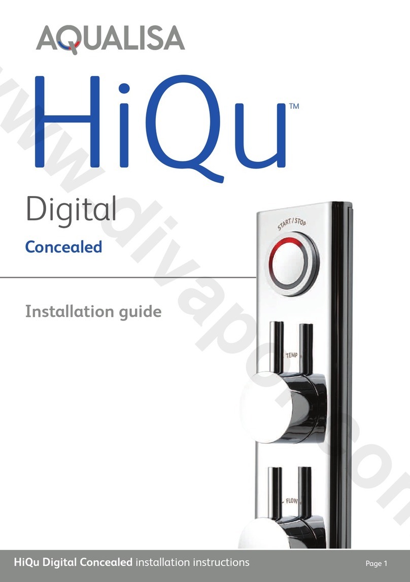Aqualisa HiQu HQD1001 User manual Aqualisa HiQu HQD1001 User manual