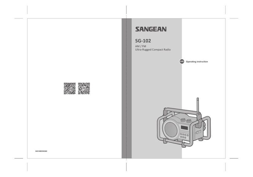 Sangean SG-102 operating instructions