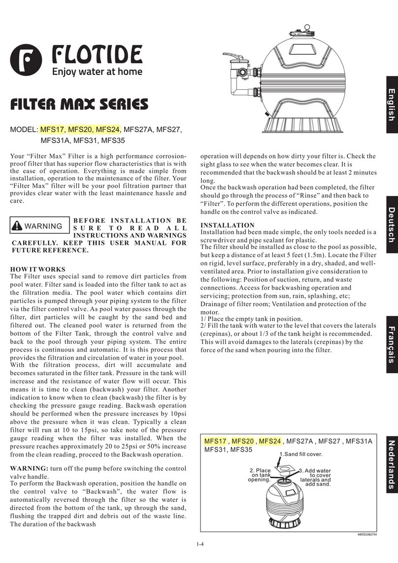 FLOTIDE Filter Max Series manual