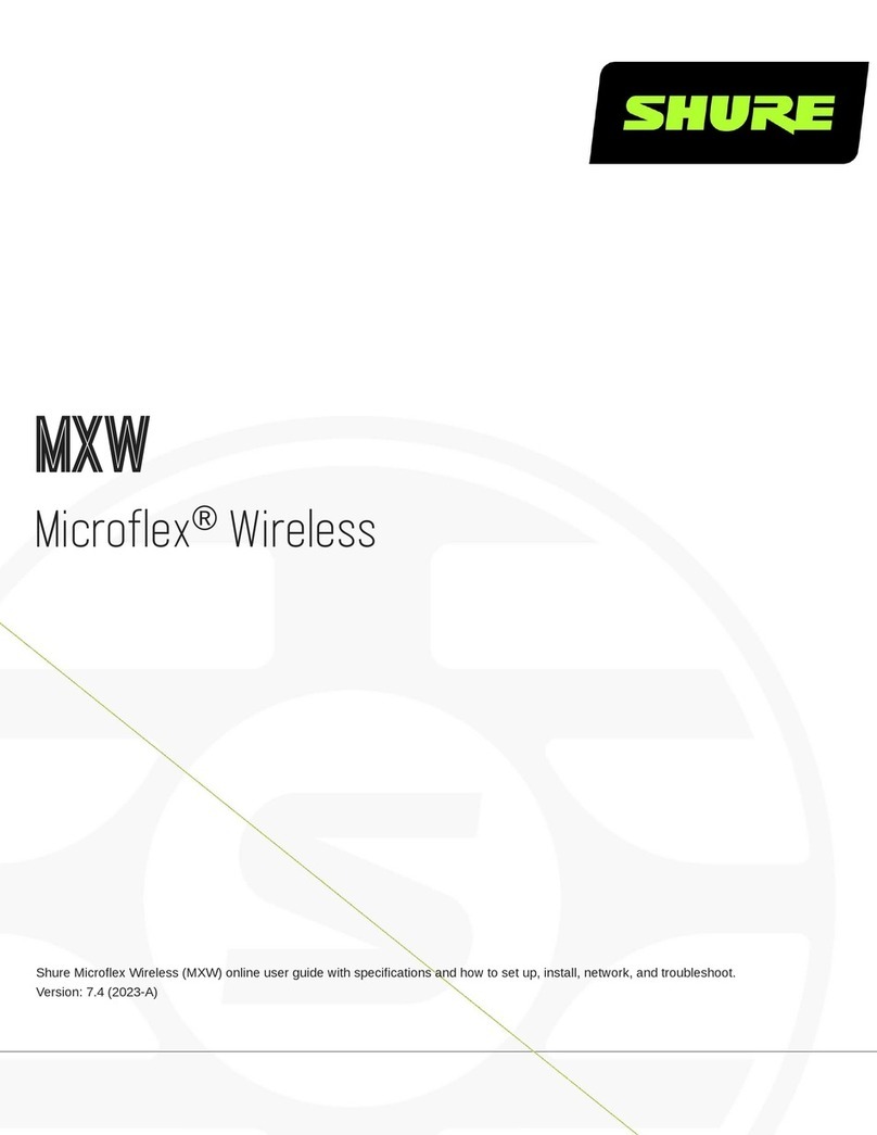 Shure Microflex MXW User manual