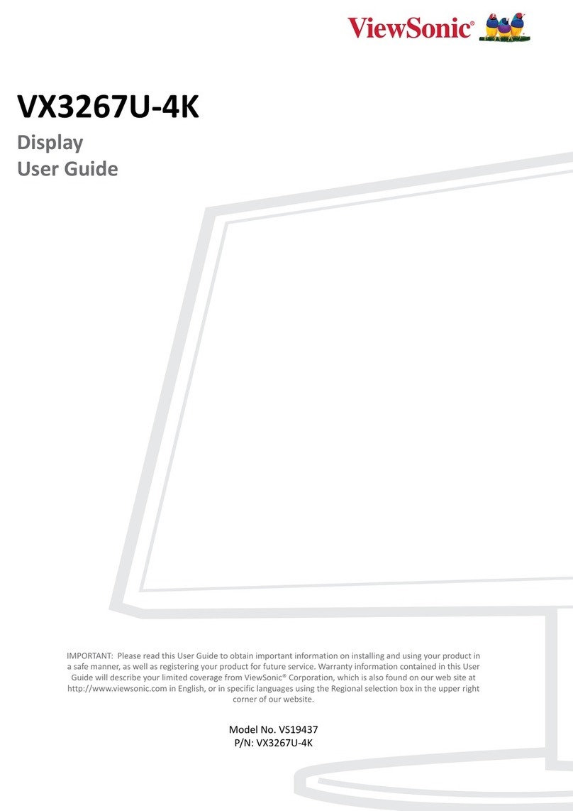 ViewSonic VS19437 User manual ViewSonic VS19437 User manual