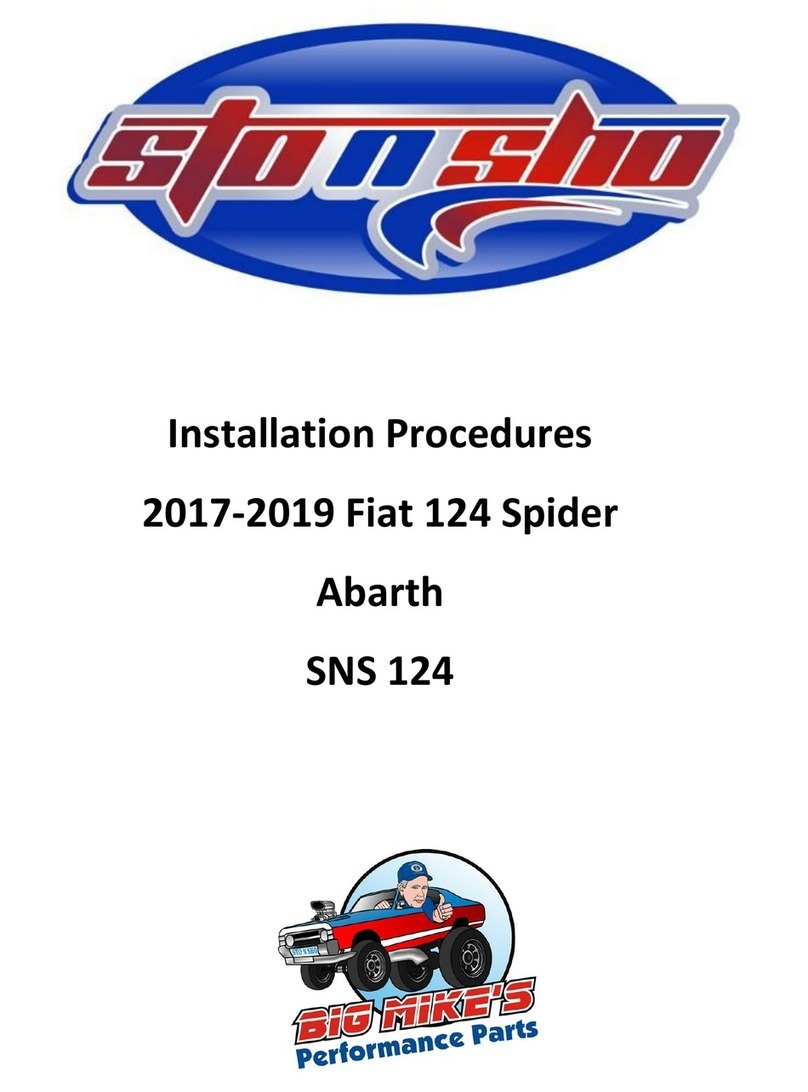 Big Mikes Performance Parts STO N SHO SNS 124 Installation procedures