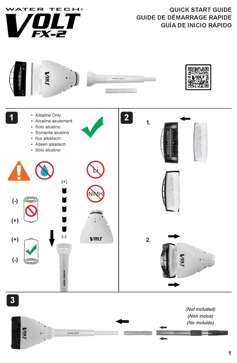 WaterTech Pool Blaster Volt FX-2 User manual WaterTech Pool Blaster Volt FX-2 User manual