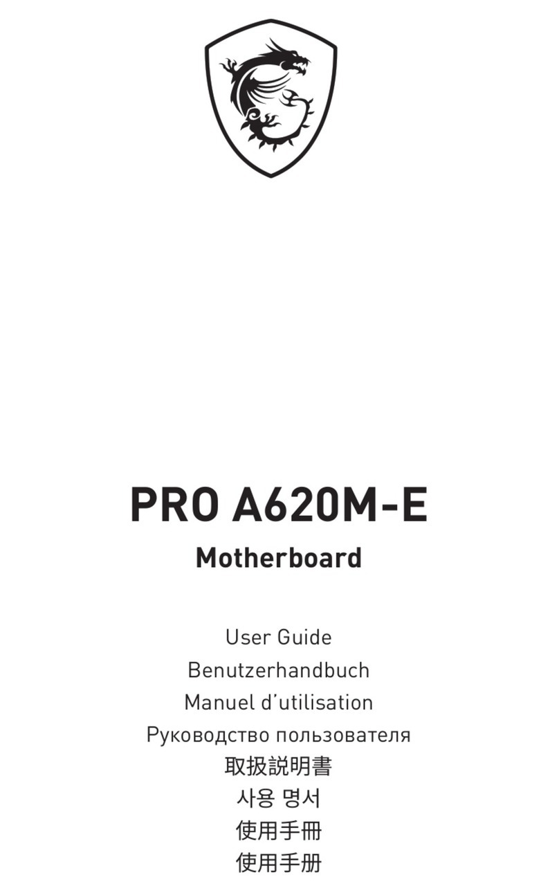 MSI PRO A620M-E user guide