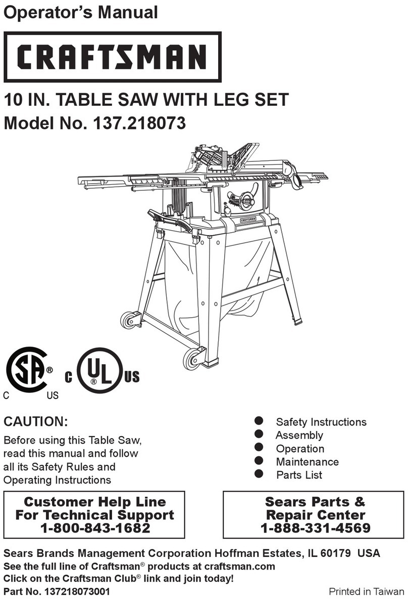Craftsman 137.218073 Operator's manual