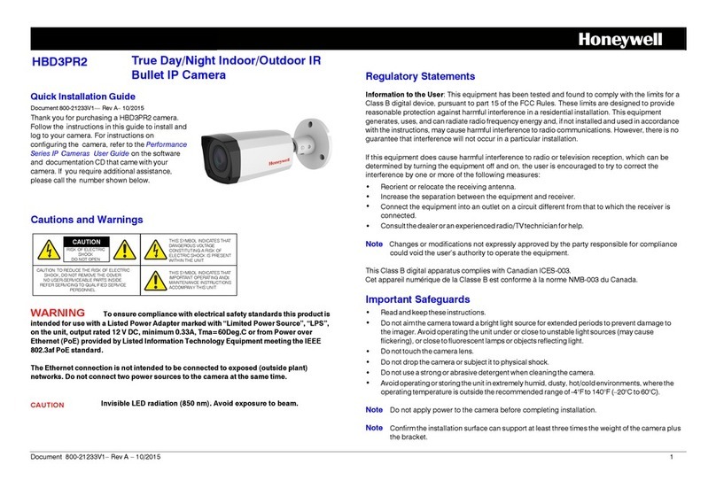 Honeywell Performance HBD3PR2 User manual