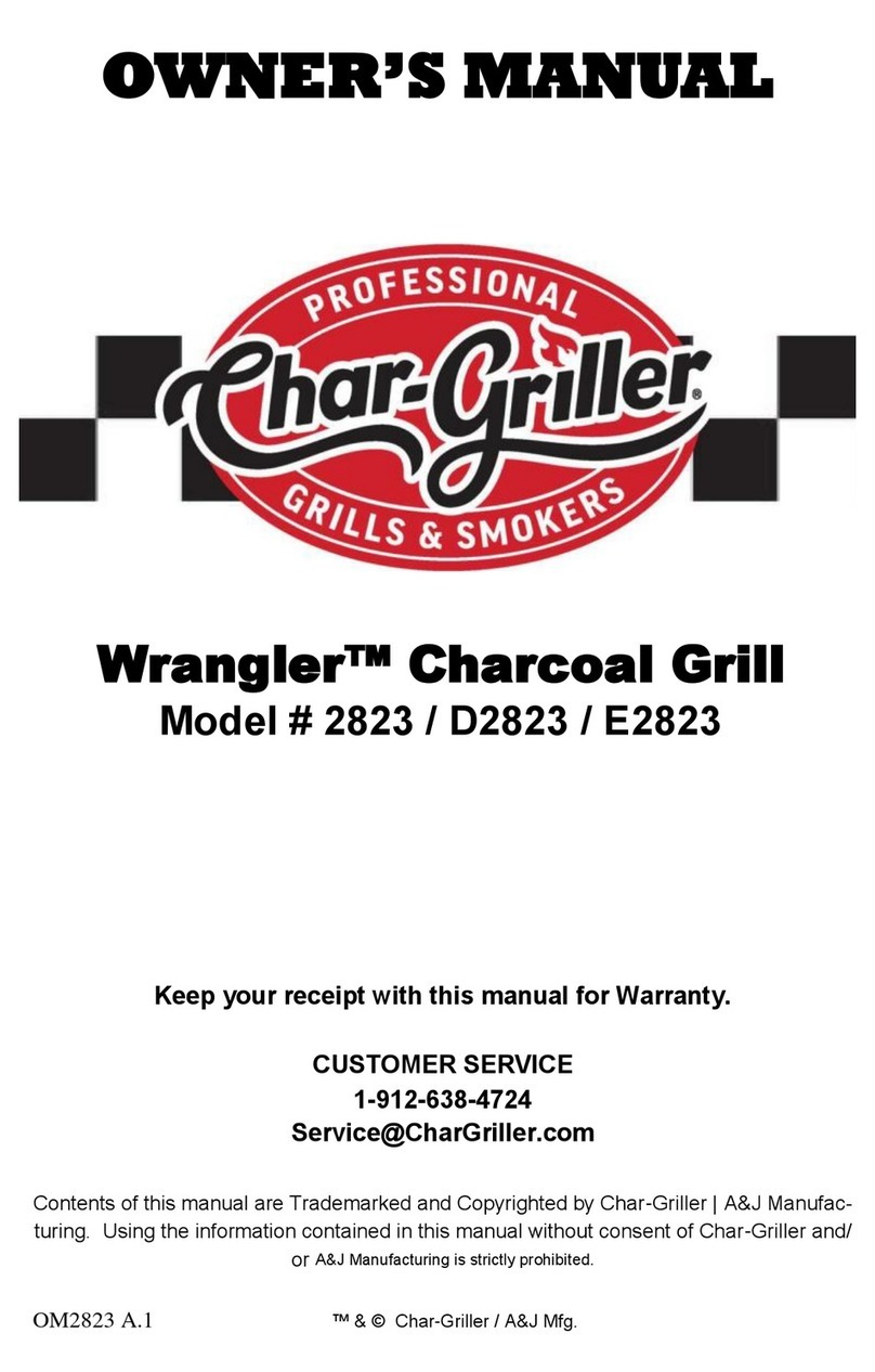Char-Griller Wrangler 2823 User manual