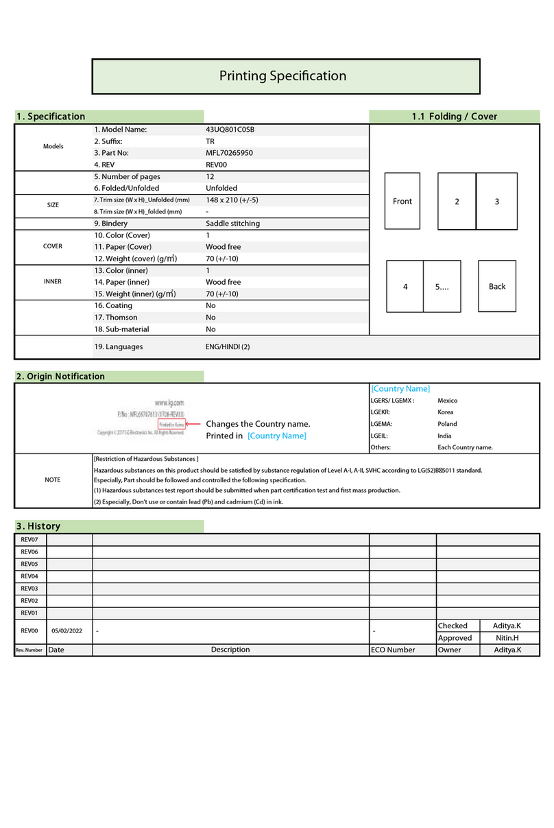 LG 43UQ801C0SB User manual