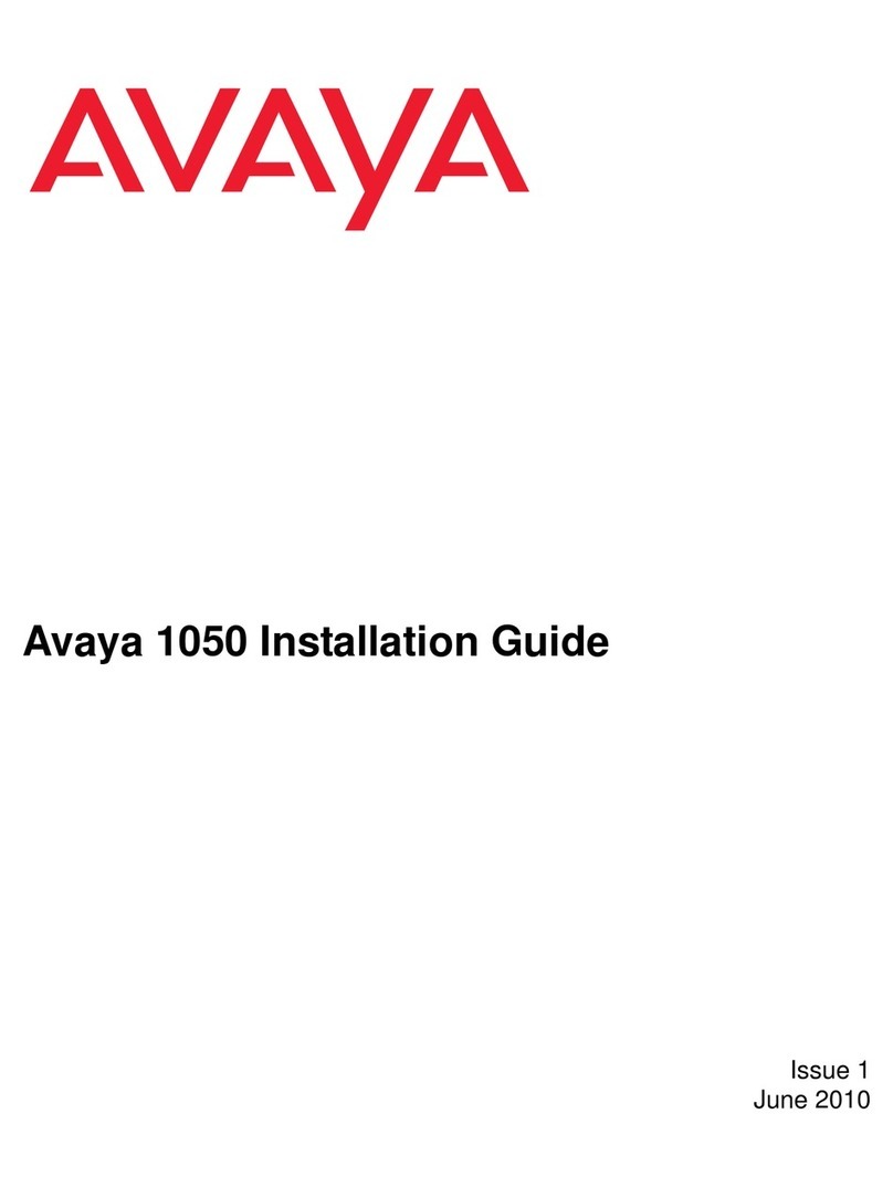 Avaya 1050 installation guide Avaya 1050 installation guide