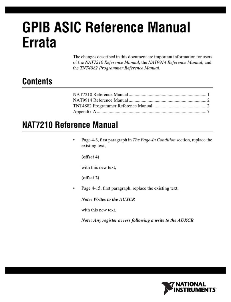 National Instruments NAT7210 Reference manual