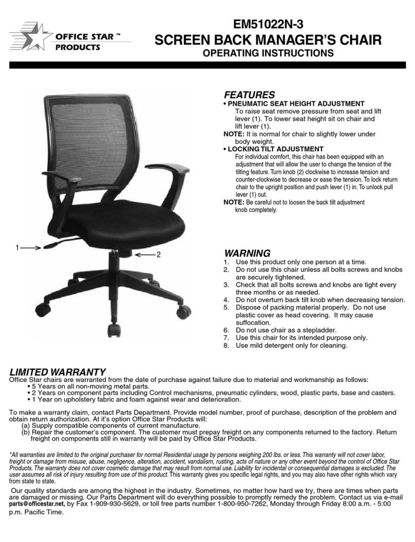 Office Star Products EM51022N-3 User manual Office Star Products EM51022N-3 User manual