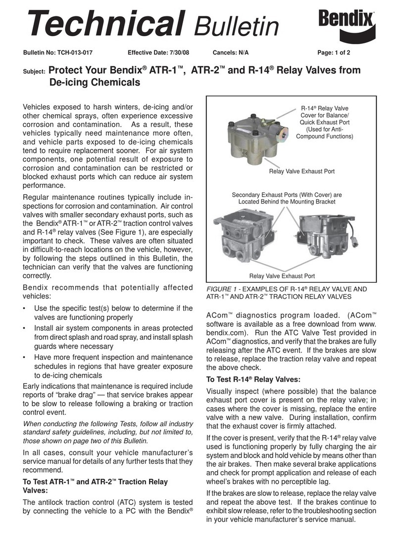 BENDIX ATR-1 ANTILOCK TRACTION RELAY Technical bulletin