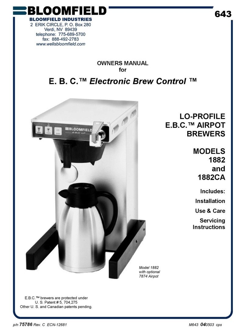 Bloomfield 1882CA User manual