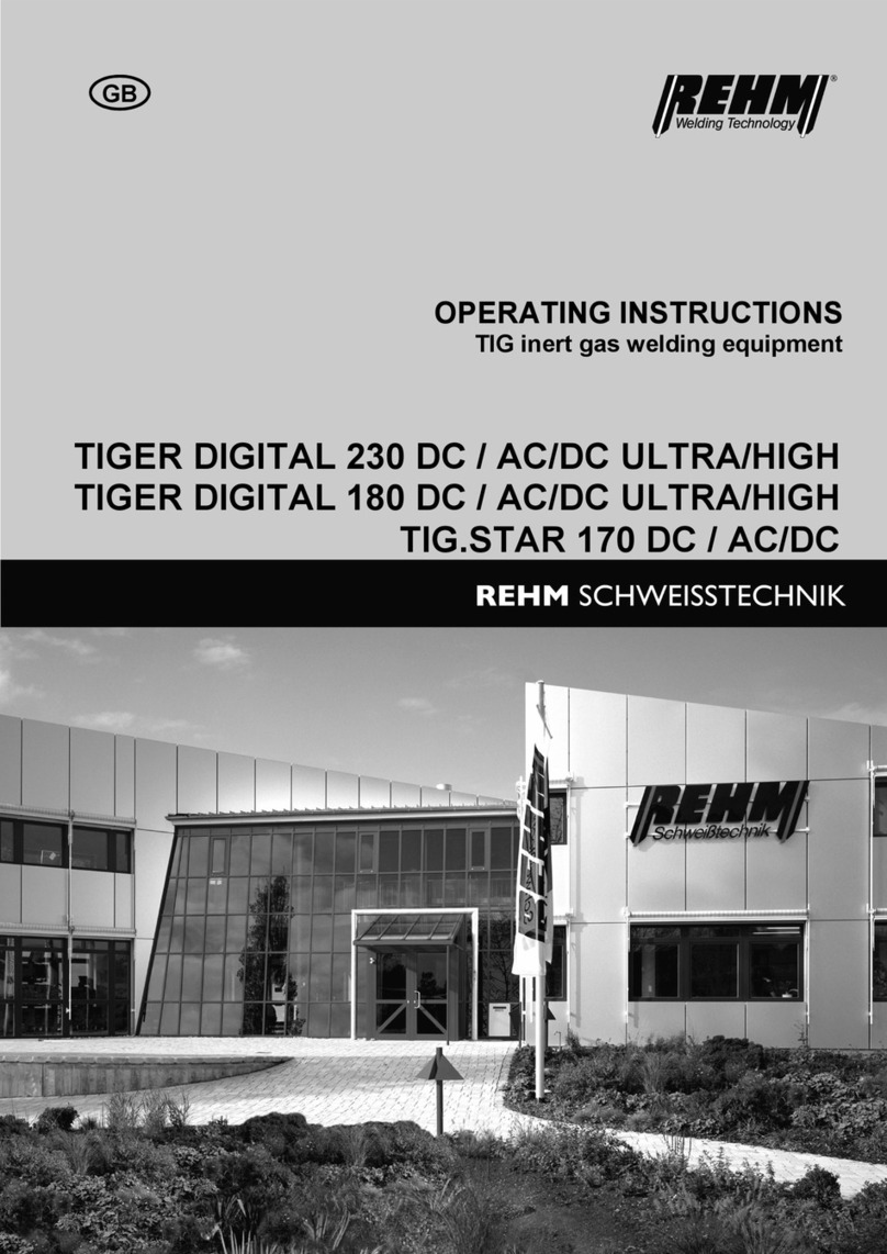 REHM TIG.STAR 170 DC User manual