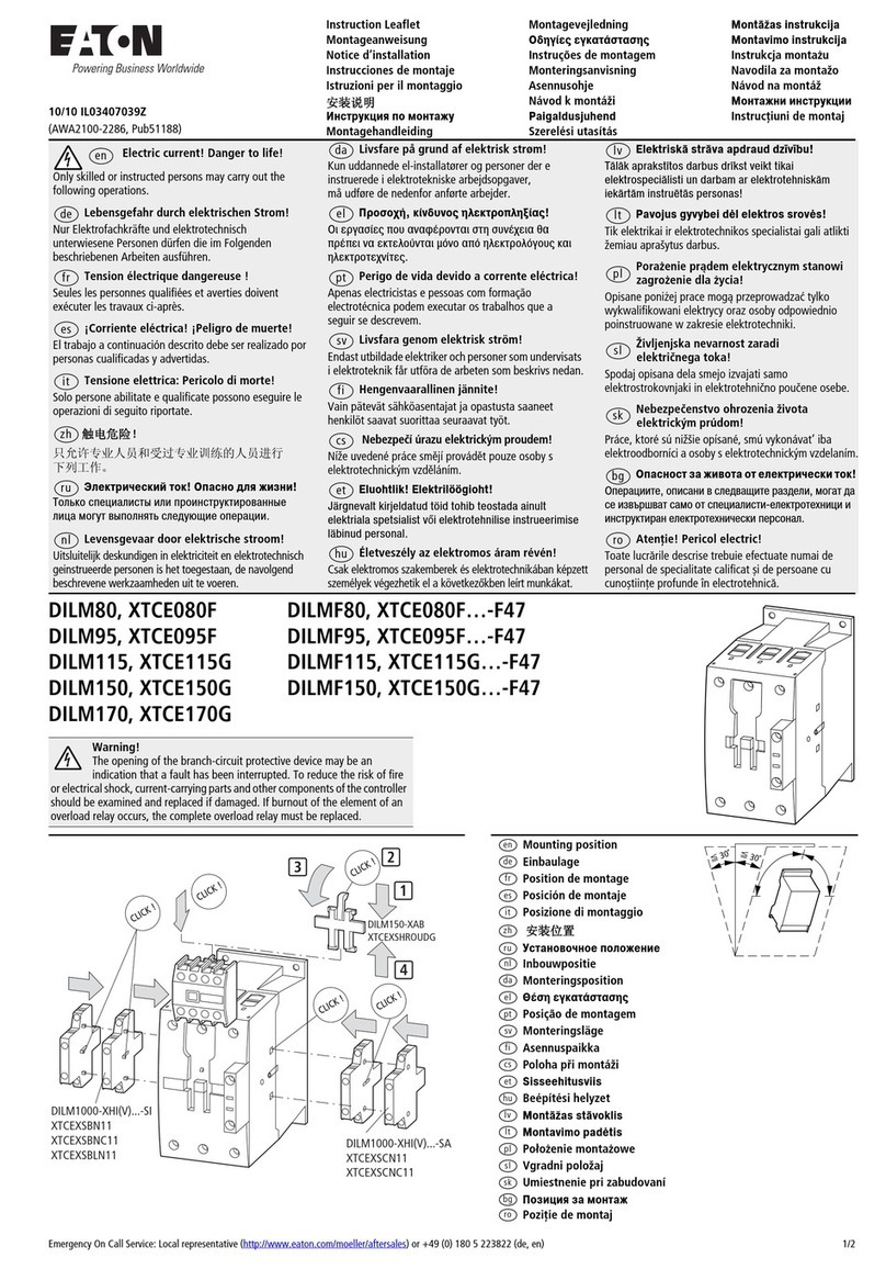 Eaton XTCE095F F47 Series Manual