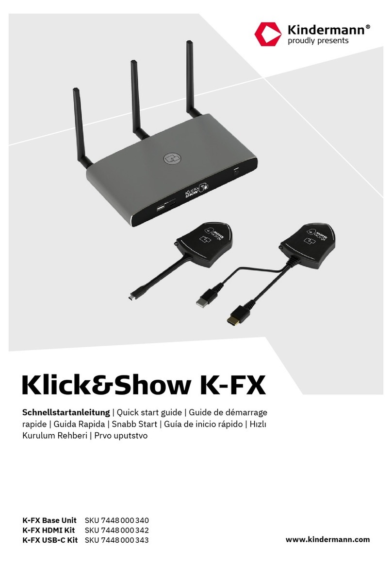 Kindermann K-FX Base Unit quick start guide