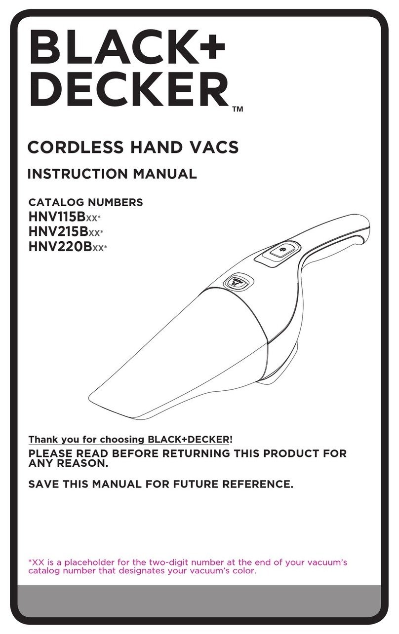 Black & Decker HNV115B series instruction manual