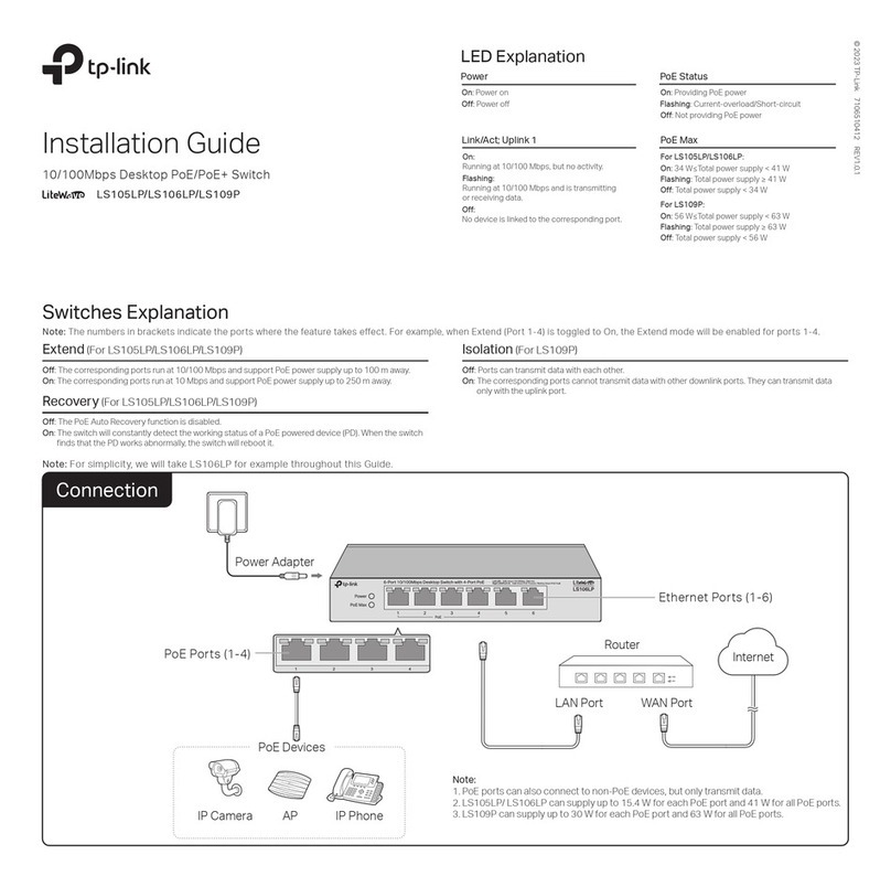 TP-Link LS105LP installation guide