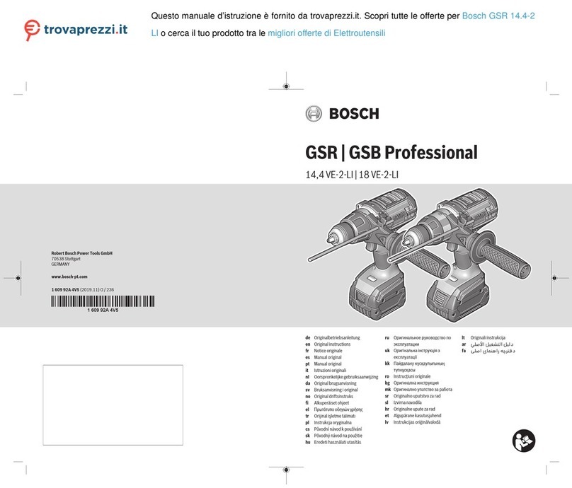 Bosch GSB Professional Original instructions