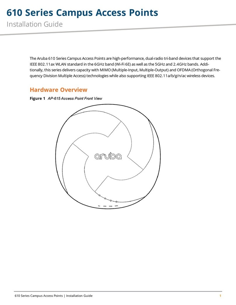 Aruba 610 Series User manual