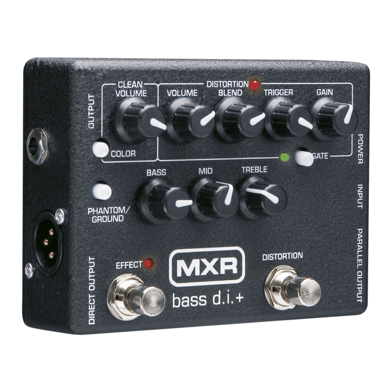 mxr M80 BASS d.i.+ user manual