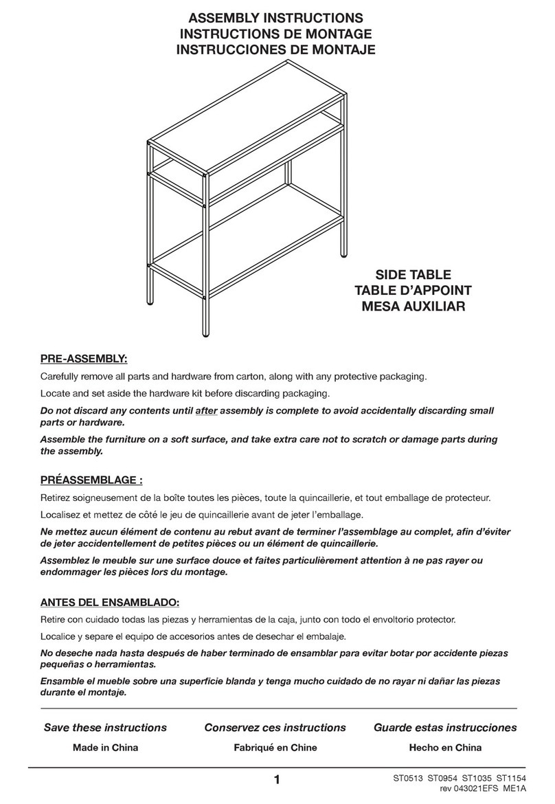 Hailey Home ST0513 User manual