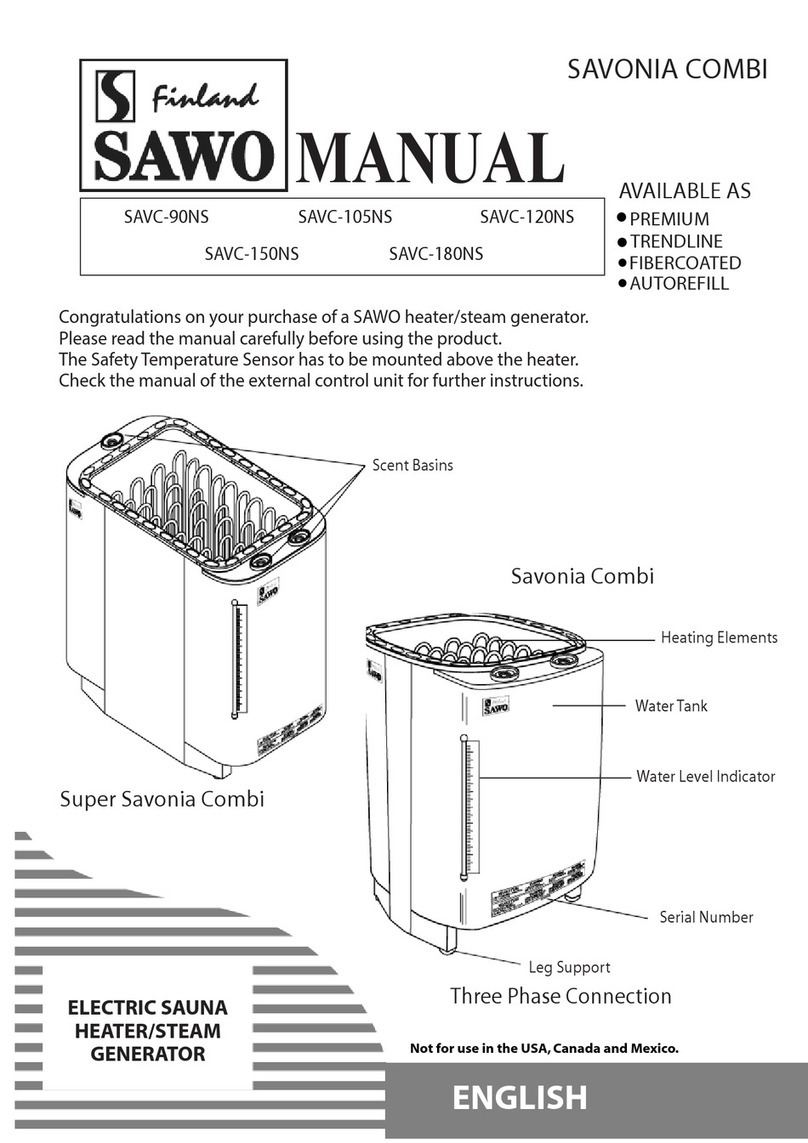 Sawo SAVONIA COMBI SAVC-90NS User manual