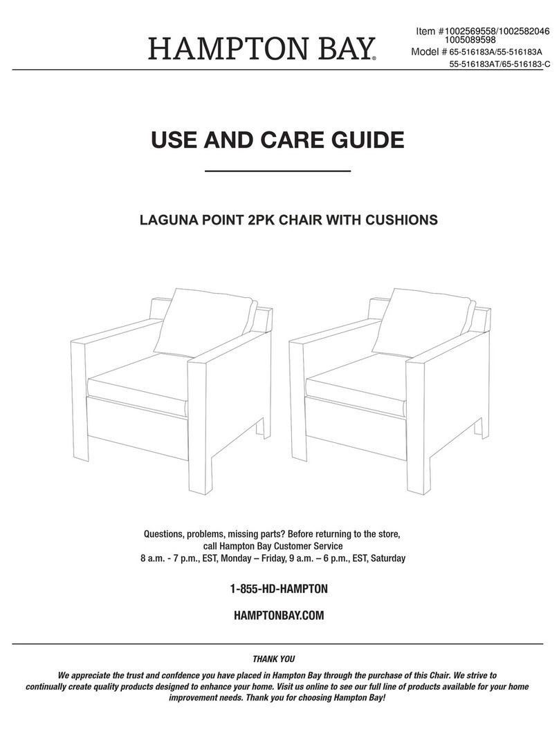 HAMPTON BAY LAGUNA POINT 65-516183A Use and care guide HAMPTON BAY LAGUNA POINT 65-516183A Use and care guide