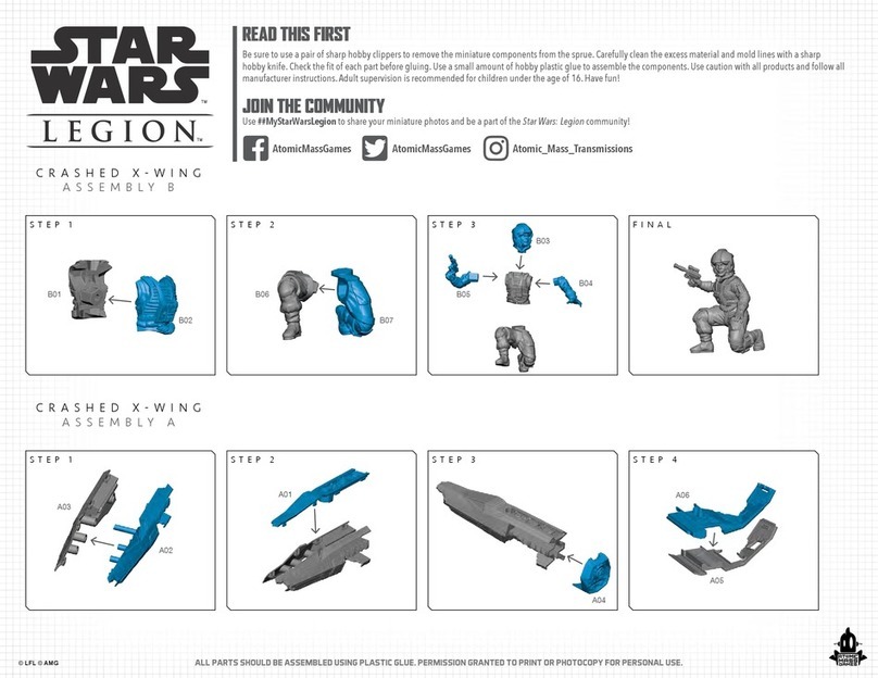 ATOMIC MASS GAMES STAR WARS LEGION CRASHED X-WING User manual
