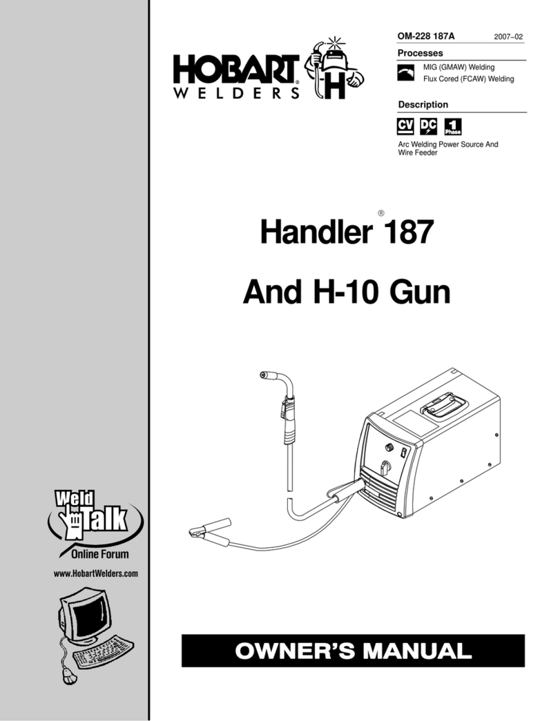 Hobart Welders H-10 owner's manual
