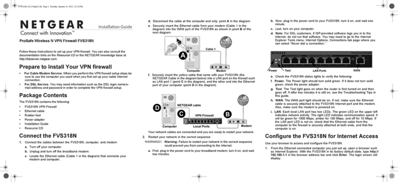NETGEAR ProSafe FVS318N User manual