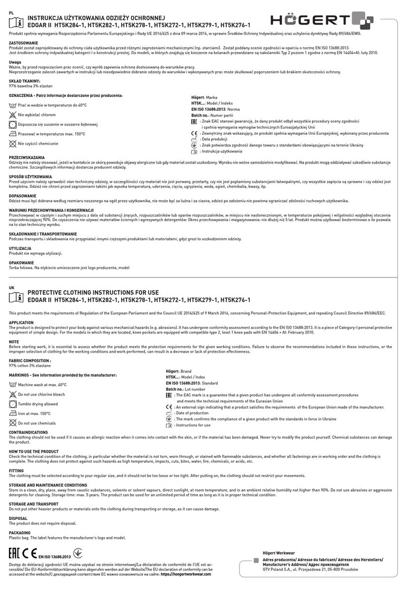 HOGERT EDGAR II Instructions for use